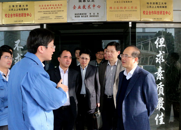 溧陽市委常委、常務副市長周衛(wèi)中來上上集團督查