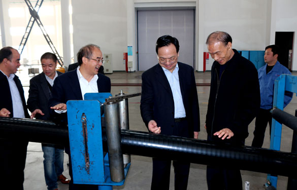 江蘇省經(jīng)信委副主任高清來上上集團調(diào)研