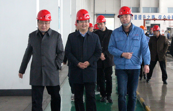 2020年12月8日，廣德市市委常委、常務(wù)副市長(zhǎng)邱鐵軍一行來(lái)上上電纜考察