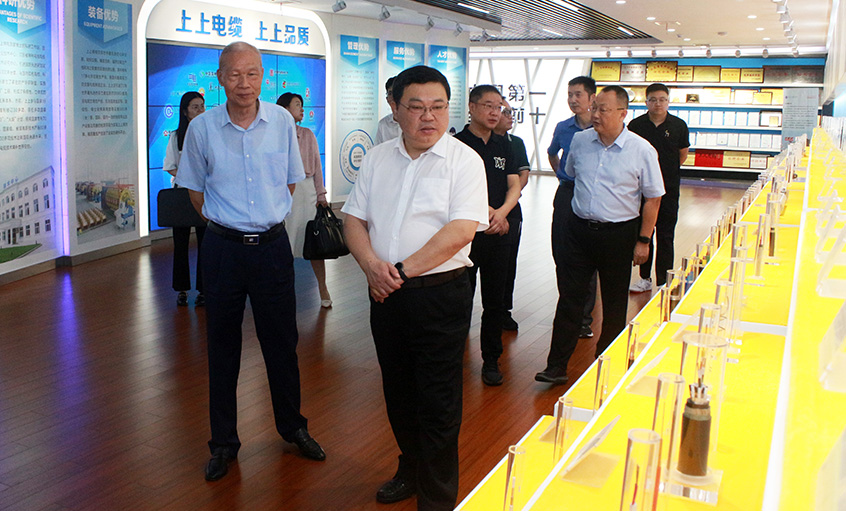 常州中院曹忠明院長(zhǎng)一行來上上電纜走訪